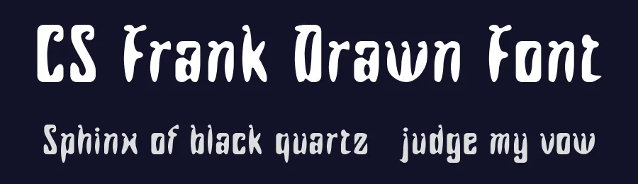 CS Frank Drawn Font by craftsupplyco — Display Font — thumbnail 2