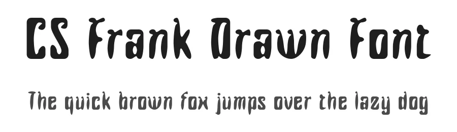CS Frank Drawn Font by craftsupplyco — Display Font