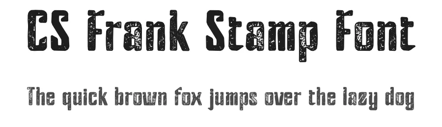 CS Frank Stamp Font by craftsupplyco — Display Font
