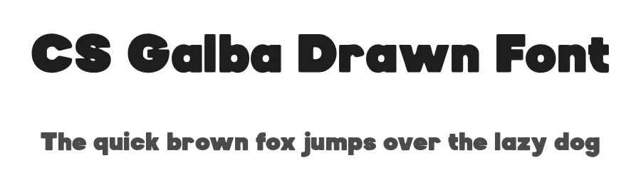 CS Galba Drawn Font by craftsupplyco — Sans Serif Font