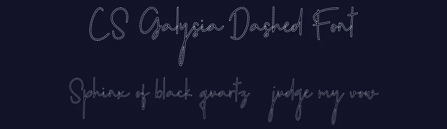 CS Galysia Dashed Font by craftsupplyco — Script Handwritten Font — thumbnail 2