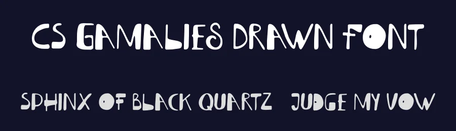 CS Gamalies Drawn Font by craftsupplyco — Display Font — thumbnail 2