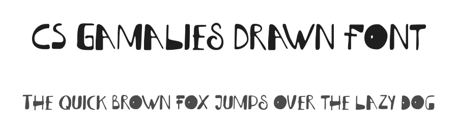 CS Gamalies Drawn Font by craftsupplyco — Display Font