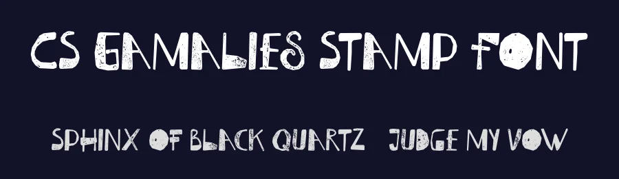 CS Gamalies Stamp Font by craftsupplyco — Display Font — thumbnail 2
