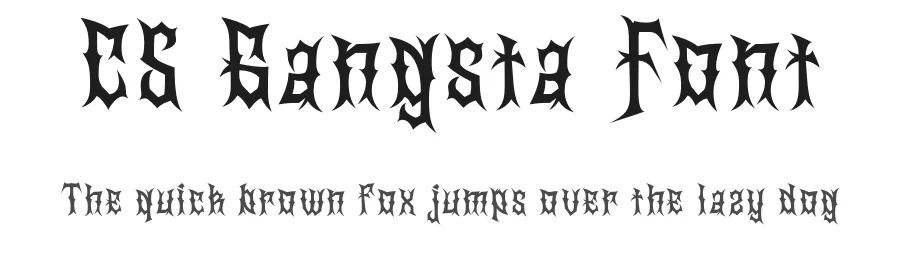 CS Gangsta Font by craftsupplyco — Display Font