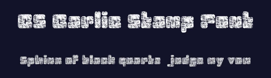 CS Garlic Stamp Font by craftsupplyco — Display Font — thumbnail 2