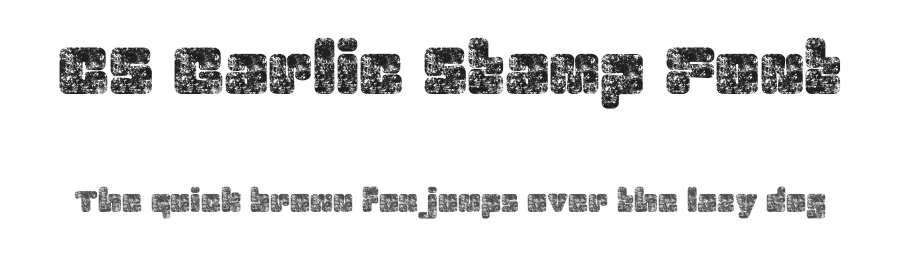 CS Garlic Stamp Font by craftsupplyco — Display Font