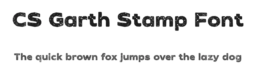 CS Garth Stamp Font by craftsupplyco — Sans Serif Font
