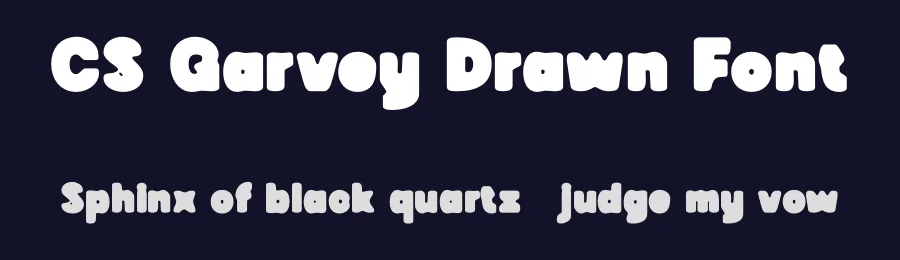 CS Garvey Drawn Font by craftsupplyco — Display Font — thumbnail 2