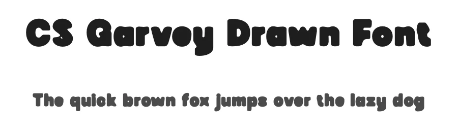 CS Garvey Drawn Font by craftsupplyco — Display Font