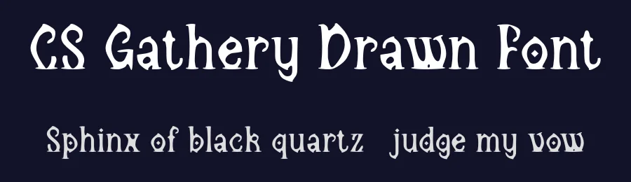 CS Gathery Drawn Font by craftsupplyco — Display Font — thumbnail 2