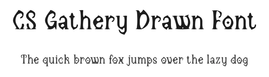 CS Gathery Drawn Font by craftsupplyco — Display Font