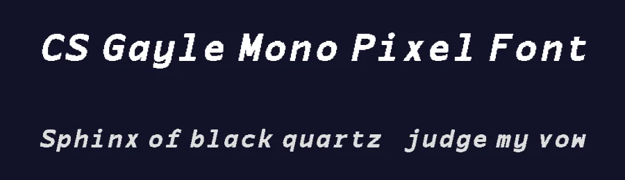CS Gayle Mono Pixel Font by craftsupplyco — Display Font — thumbnail 2