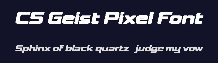 CS Geist Pixel Font by craftsupplyco — Display Font — thumbnail 2
