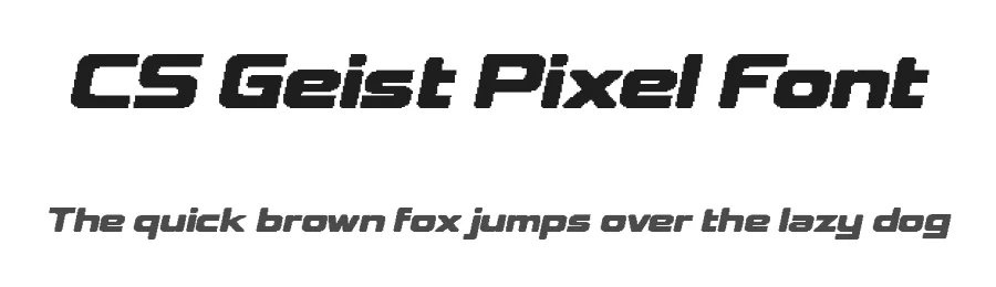 CS Geist Pixel Font by craftsupplyco — Display Font