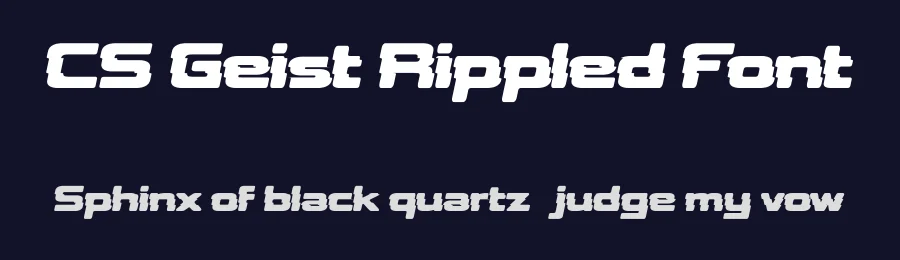 CS Geist Rippled Font by craftsupplyco — Sans Serif Font — thumbnail 2