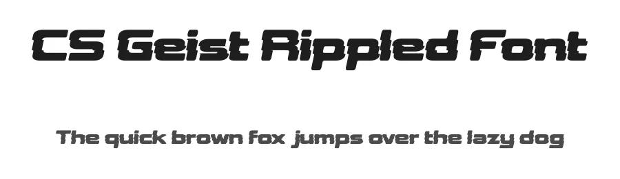 CS Geist Rippled Font by craftsupplyco β Sans Serif Font