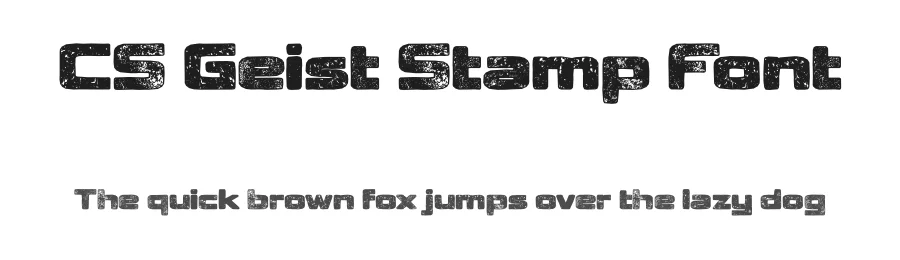 CS Geist Stamp Font by craftsupplyco — Sans Serif Font