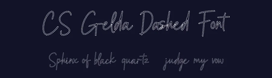 CS Gelda Dashed Font by craftsupplyco — Script Handwritten Font — thumbnail 2