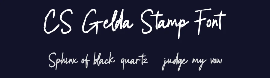 CS Gelda Stamp Font by craftsupplyco — Script Handwritten Font — thumbnail 2