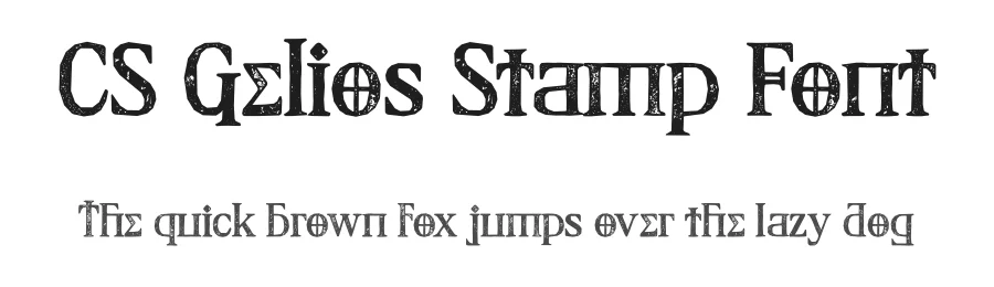 CS Gelios Stamp Font by craftsupplyco — Display Font