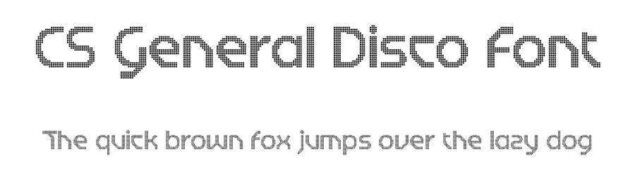 CS General Disco Font by craftsupplyco — Display Font