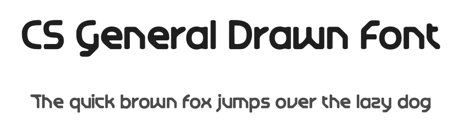 CS General Drawn Font by craftsupplyco — Display Font