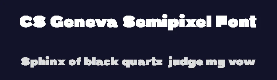 CS Geneva Semipixel Font by craftsupplyco — Display Font — thumbnail 2