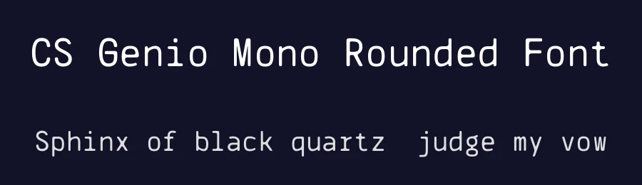 CS Genio Mono Rounded Font by craftsupplyco — Display Font — thumbnail 2