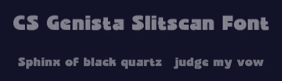 CS Genista Slitscan Font by craftsupplyco — Display Font — thumbnail 2
