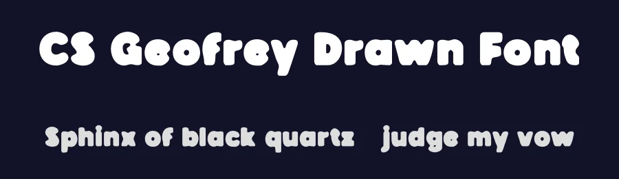 CS Geofrey Drawn Font by craftsupplyco — Display Font — thumbnail 2