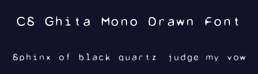 CS Ghita Mono Drawn Font by craftsupplyco — Display Font — thumbnail 2
