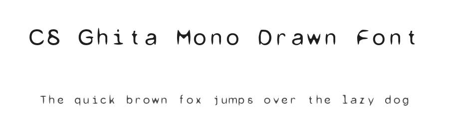 CS Ghita Mono Drawn Font by craftsupplyco — Display Font