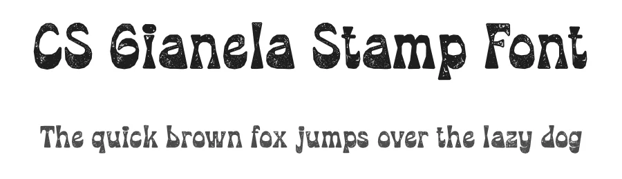 CS Gianela Stamp Font by craftsupplyco — Display Font