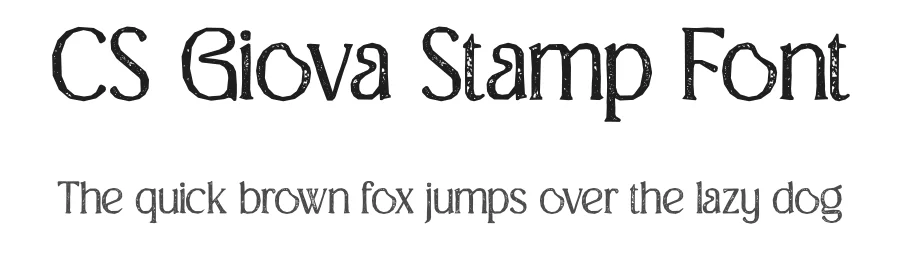 CS Giova Stamp Font by craftsupplyco — Display Font
