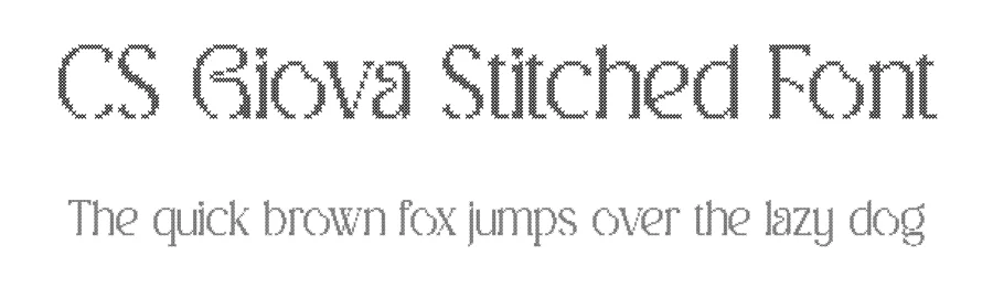 CS Giova Stitched Font by craftsupplyco — Display Font