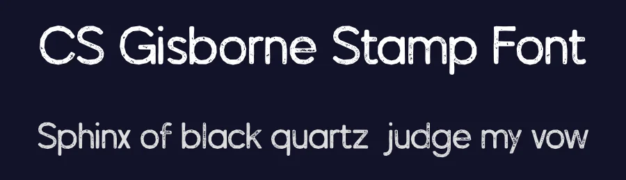 CS Gisborne Stamp Font by craftsupplyco — Sans Serif Font — thumbnail 2