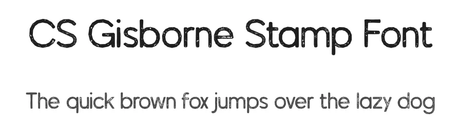 CS Gisborne Stamp Font by craftsupplyco — Sans Serif Font