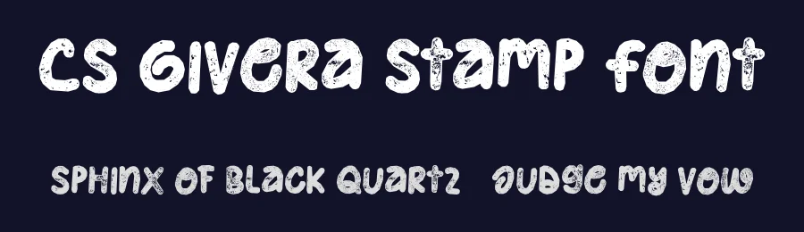 CS Givera Stamp Font by craftsupplyco — Display Font — thumbnail 2