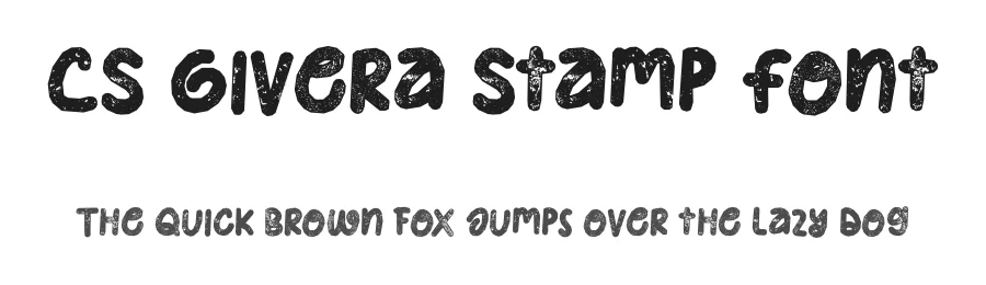 CS Givera Stamp Font by craftsupplyco — Display Font