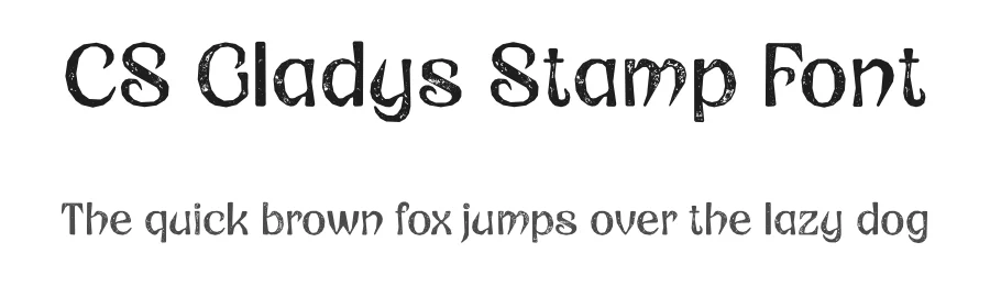 CS Gladys Stamp Font by craftsupplyco — Display Font