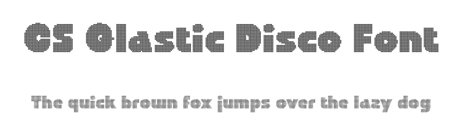 CS Glastic Disco Font by craftsupplyco — Display Font