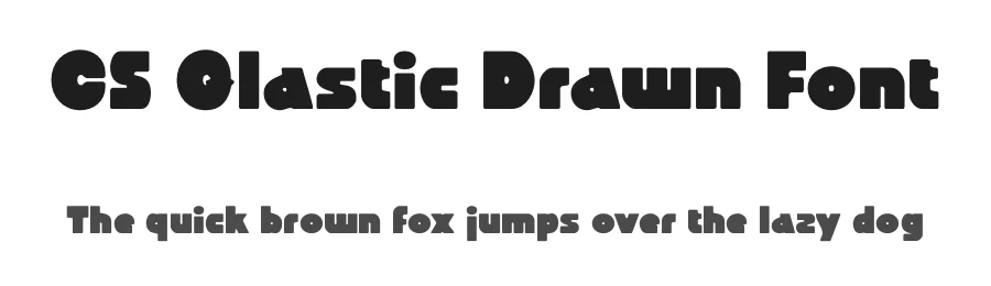 CS Glastic Drawn Font by craftsupplyco β Display Font