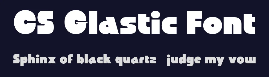 CS Glastic Font by Craft Supply Co. — Display Font — thumbnail 2