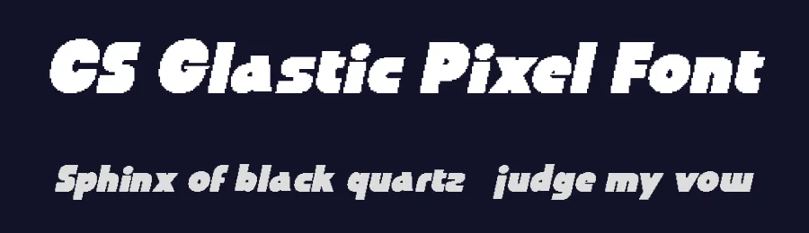 CS Glastic Pixel Font by craftsupplyco — Display Font — thumbnail 2