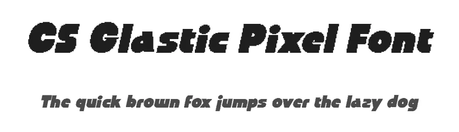 CS Glastic Pixel Font by craftsupplyco — Display Font