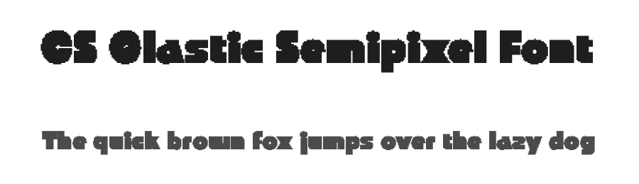CS Glastic Semipixel Font by craftsupplyco — Display Font