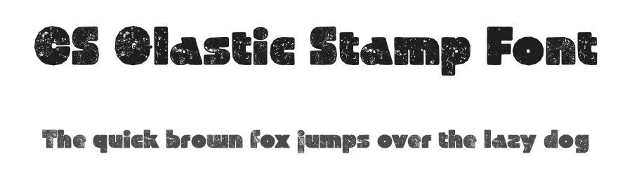 CS Glastic Stamp Font by craftsupplyco — Display Font