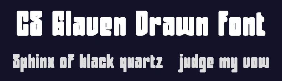 CS Glaven Drawn Font by craftsupplyco — Display Font — thumbnail 2