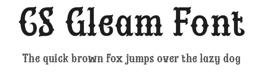 CS Gleam Font by craftsupplyco — Display Font